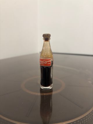 Mini bottiglia in vetro Coca cola  mignon  anni '8