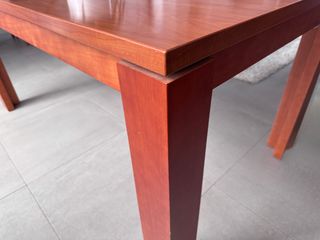 Mesa comedor madera maciza 160 (230) x 90 x 76. 