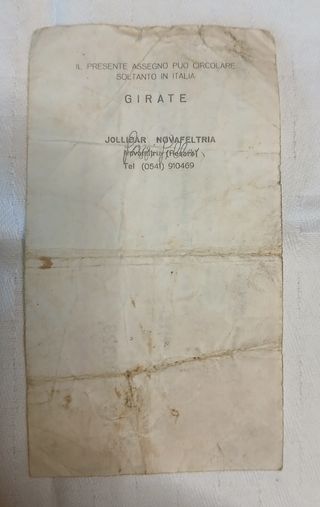 Assegno circolare bancario