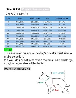 Chubasquero perro XL