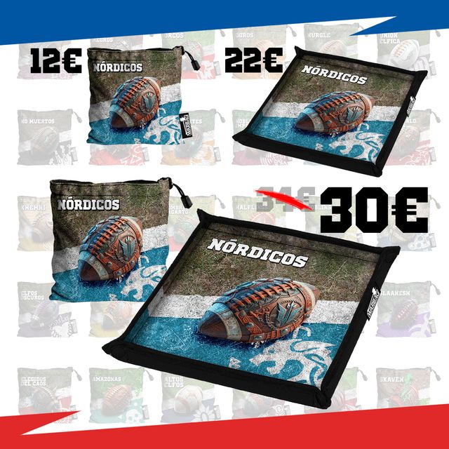 ⭐🏉 Blood Bowl 🏉⭐ - Bolsas para dados y tiradados