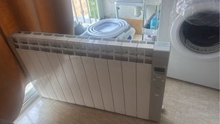 2 Radiadores de calor azul como muevos