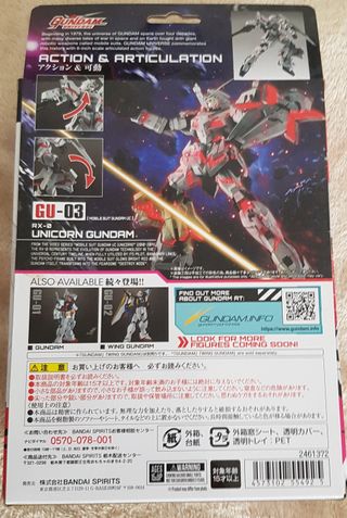 GU-03 RX-0 Unicorn Gundam Action Figure