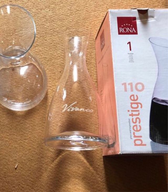 Botella jarra DECANTADOR Cristal Eslovaquia