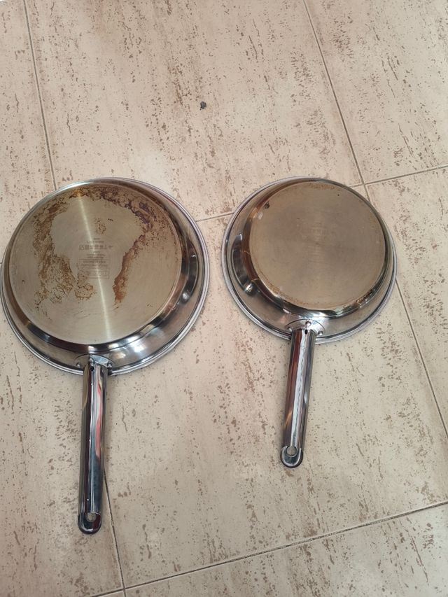 Sartenes Ikea y Cazuela Fagor acero inoxidable