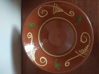 Cuenco de barro esmaltado