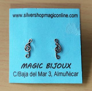 PENDIENTES MUSICALES MUY PEQUEÑOS
