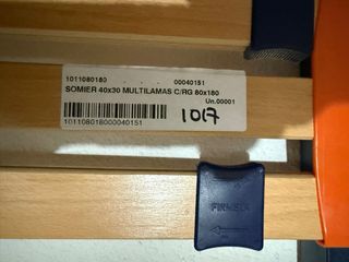Cama colchon individual + Somier con patas