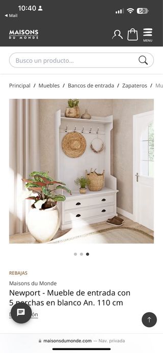 Porta abiti ingresso arcone mobile Maison du Monde