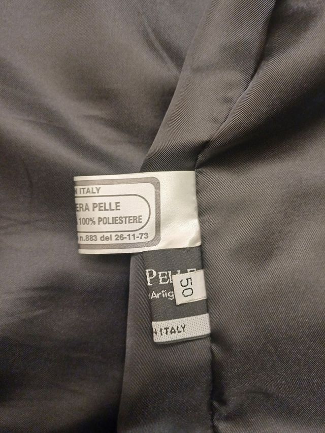 Giubbotto in pelle marrone