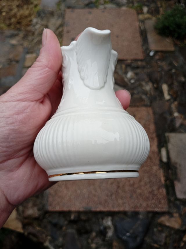 Limoges porcellana lattiera con coperchio