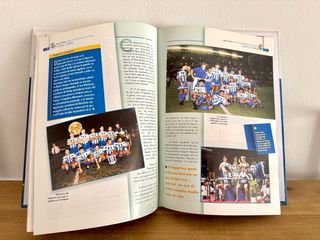 Libro de Oro del Deportivo Coruña encuadernado