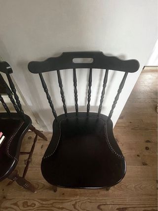 Sillas western barrotes madera