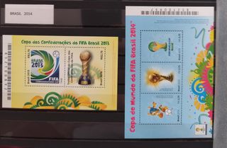 Sellos mundial Brasil 2014 y copa Confe.