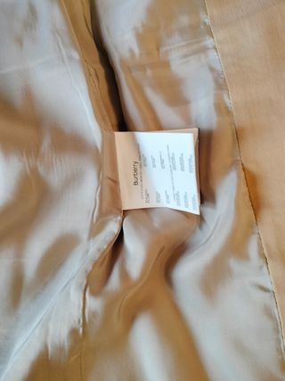 Falda beige gabardina Burberry 36