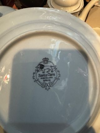 Vajilla  de porcelana Santa Clara 