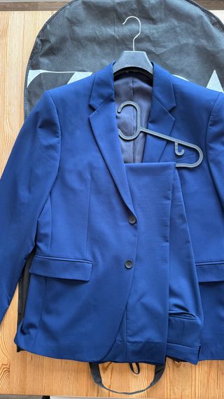 Traje Azul Zara T.52 / T.44