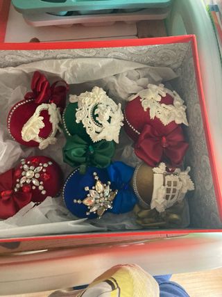 Bolas de navidad terciopelo