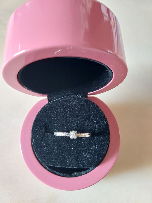 Anillo light tous oro blanco 18kt diaman