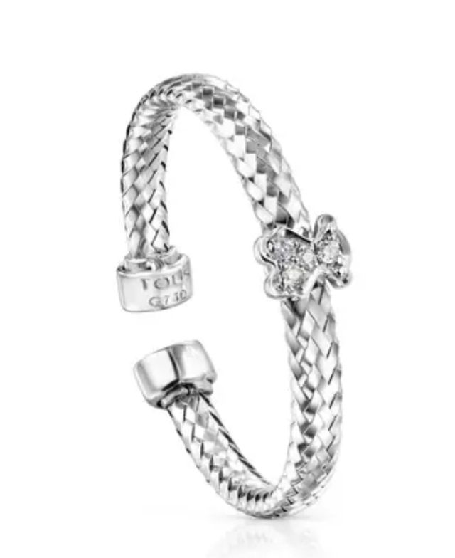 Anillo light tous oro blanco 18kt diaman