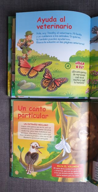 4 libros infantiles animales de la Selva
