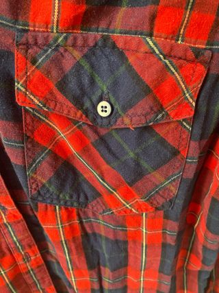 CAMISA de  CUADROS ROJOS y AZUL MARINO