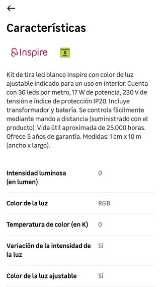 Tira LED Tirli Inspire music 10m IP20