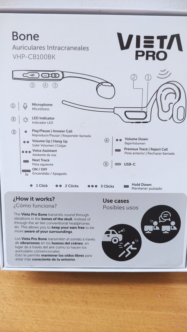 Auriculares intraóseos Vieta Pro Bone