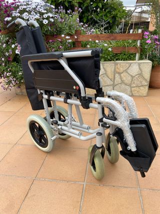 Sill de ruedas de paseo aluminio rueda pequeña