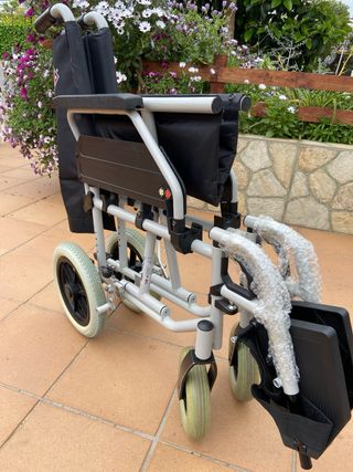 Sill de ruedas de paseo aluminio rueda pequeña