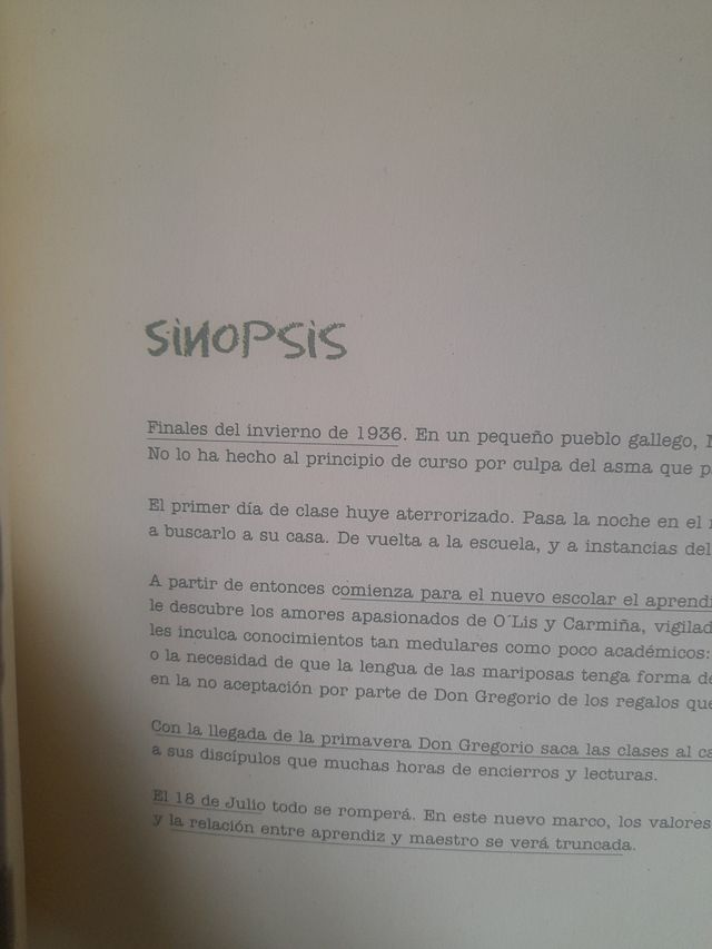 La lengua de las mariposas películas