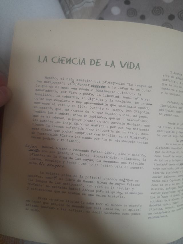 La lengua de las mariposas películas