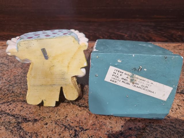 2 porta libri in ceramica