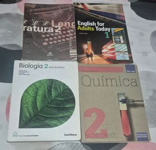 Lote libros bachillerato 1 y 2