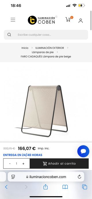 Lampara exterior cadaques