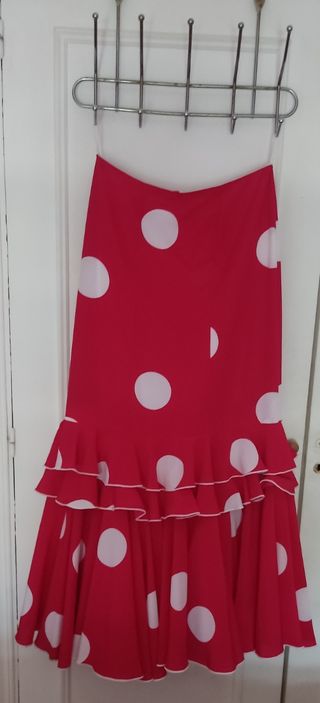 Traje gitana lunares multicolor talla 5