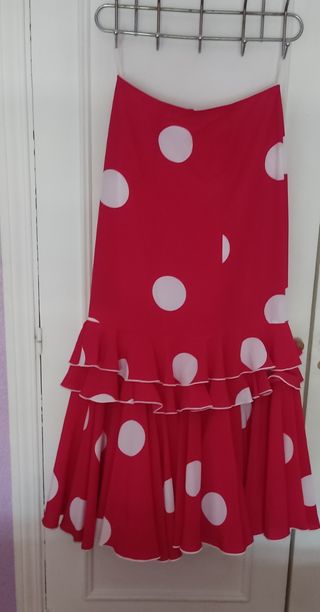 Traje gitana lunares multicolor talla 5
