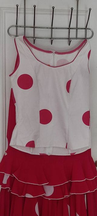 Traje gitana lunares multicolor talla 5