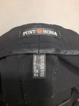 Calças de fato pretas