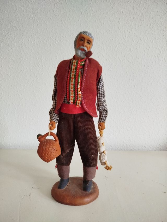 MUÑECO ARTESANAL DE TERRACOTA AÑOS 20