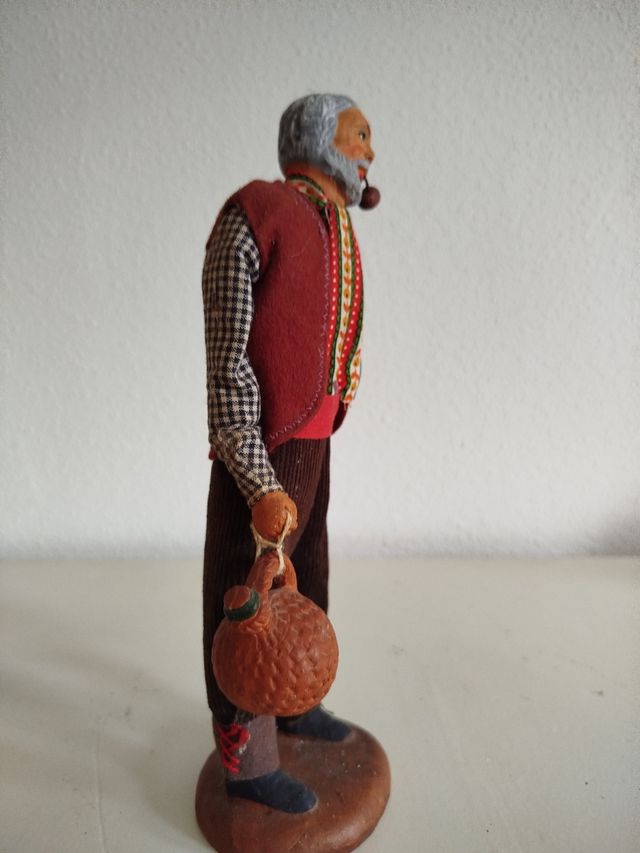 MUÑECO ARTESANAL DE TERRACOTA AÑOS 20