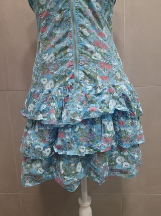 Vestido azul florido