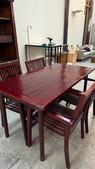 Conjunto mesa jardin