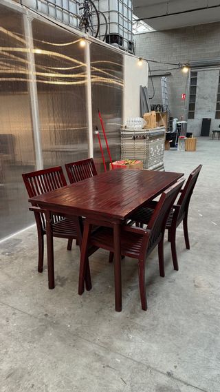 Conjunto mesa jardin