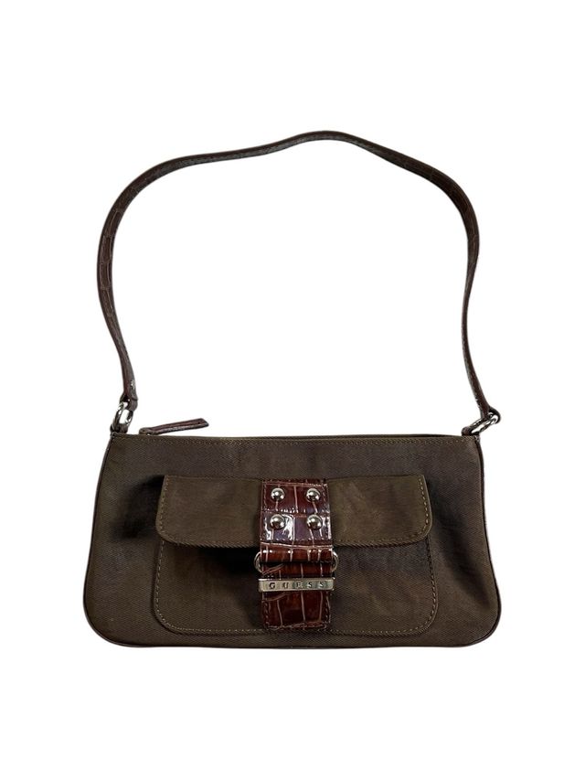 Borsa a spalla Guess Y2K Vintage Marrone pitonata