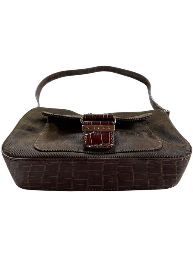 Borsa a spalla Guess Y2K Vintage Marrone pitonata