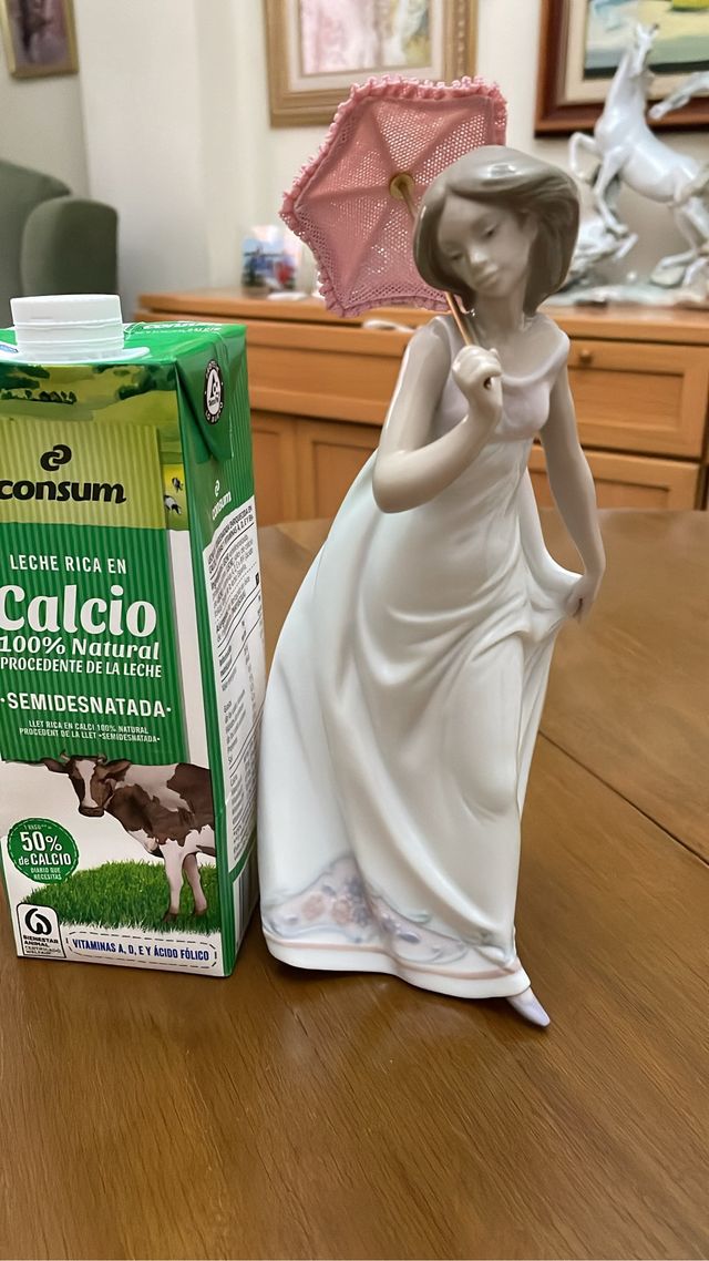 Figura de Lladro. Chica con sombrilla precio a neg