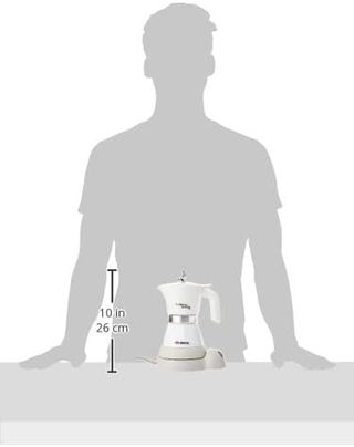 Cafetera Eléctrica 4 Tazas 400W Gris/Blanco