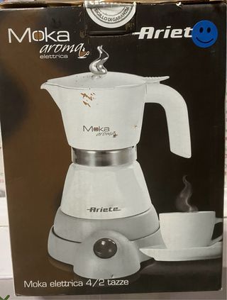 Cafetera Eléctrica 4 Tazas 400W Gris/Blanco