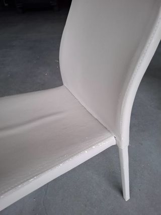 SET 6 SEDIE SOGGIORNO  IN ECOPELLE